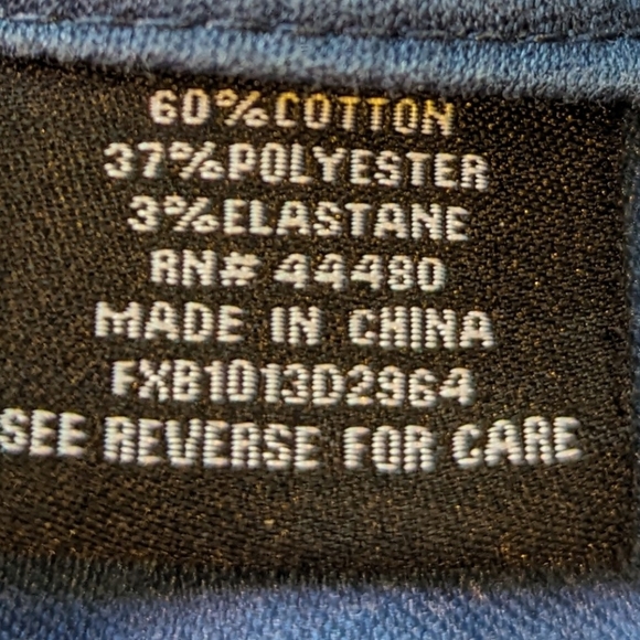 ⭐Tinsel Blue Khaki Pants w/ Zippered Legs - Picture 6 of 8